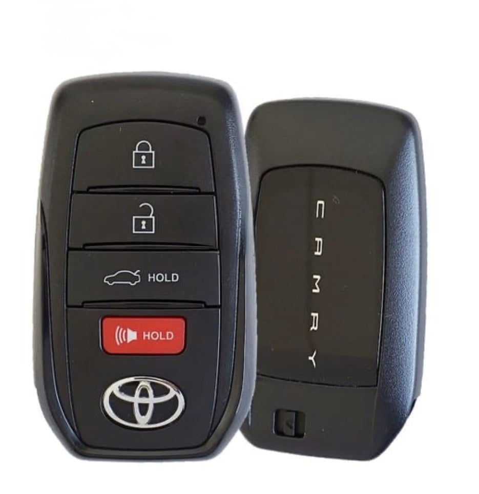 2025 Toyota Camry / 4-Button Smart Key / PN: 8990H-AQ010 / HYQ14FBW / OEM NEW 2025 Toyota Camry / 4-Button Smart Key / PN: 8990H-AQ010 / HYQ14FBW / OEM NEW